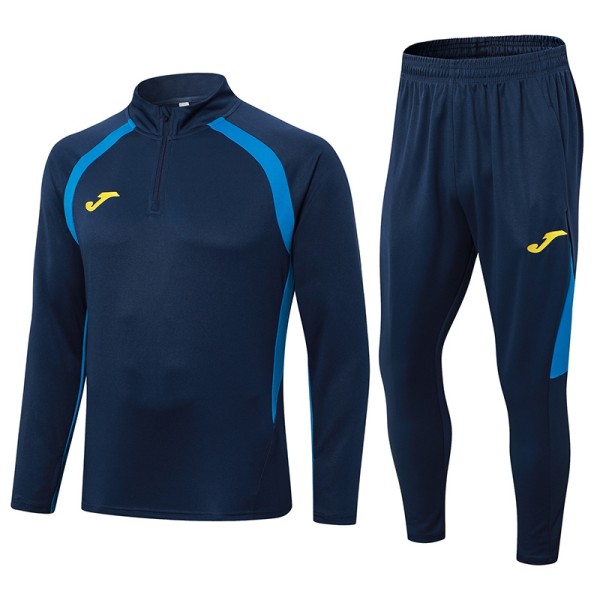2024 Dark Blue Half Pull Tracksuit