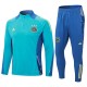 2024/25 Ajax Blue Half Pull Tracksuit