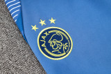 2024/25 Ajax Blue Half Pull Tracksuit