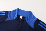 2024 Dark Blue Half Pull Tracksuit