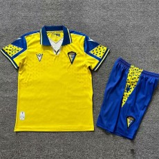 2024/25 Cadiz Home Yellow Fans Kids Soccer jersey