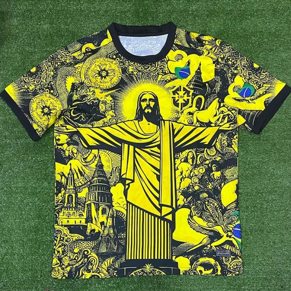 2024 Brazil Special Edition Yellow Fans Soccer jersey
