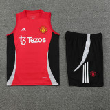 2024/25 Man Utd Red Training Shorts Suit