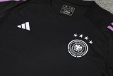 2024 Germany Black Training Shorts Suit