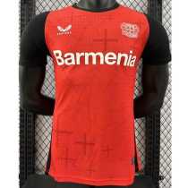 2024/25 Bayer 04 Leverkusen Home Red Player Soccer jersey