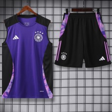 2024 Germany Purple Training Shorts Suit