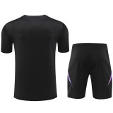 2024 Germany Black Training Shorts Suit