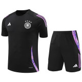 2024 Germany Black Training Shorts Suit
