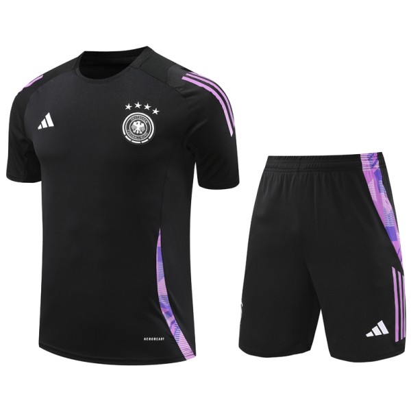 2024 Germany Black Training Shorts Suit