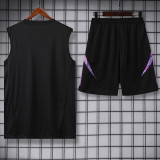 2024 Germany Black Training Shorts Suit