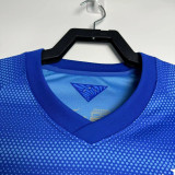 2014 Brazil Away Blue Retro Soccer jersey