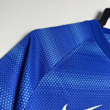2014 Brazil Away Blue Retro Soccer jersey