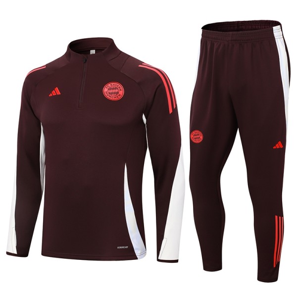 2024/25 Bayern Crimson Half Pull Tracksuit