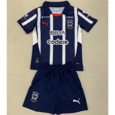 2024/25 CF Monterrey Home Dark Blue Fans Kids Soccer jersey