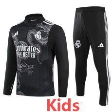 2024/25 R MAD Black Kids Half Pull Tracksuit