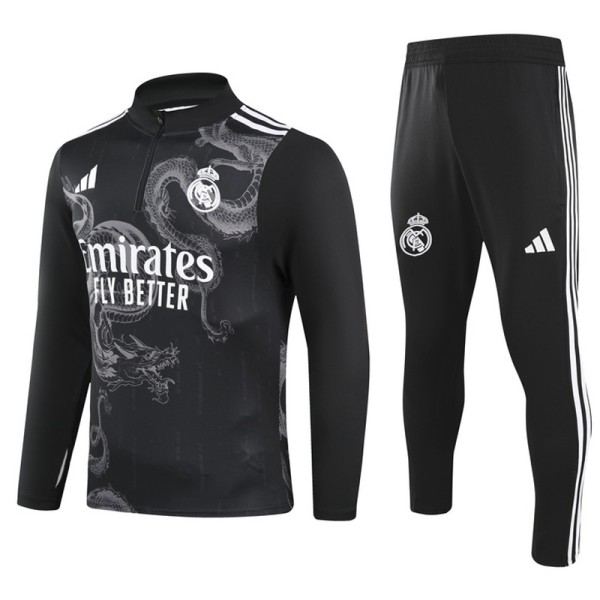 2024/25 R MAD Black Half Pull Tracksuit