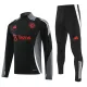 2024/25 Man Utd Black Half Pull Tracksuit