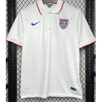 2014 USA Home White Retro Soccer jersey