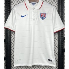 2014 USA Home White Retro Soccer jersey