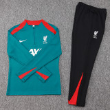 2024/25 LIV Green Half Pull Tracksuit