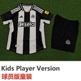 [PLAYER] 2024/25 Newcastle Home Black Player Kids Soccer jersey