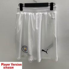 [PLAYER] 2024/25 Man City Home White Player Soccer Shorts