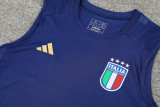 2024 Italy Blue Training Shorts Suit
