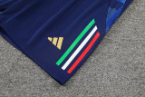 2024 Italy Blue Training Shorts Suit