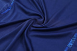 2024 Italy Blue Training Shorts Suit