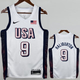 2024 HALIBURTON #9 White NBA Jerseys