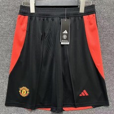 2024/25 Man Utd Black Fans Soccer Shorts