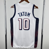 2024 TATUM #10 White NBA Jerseys
