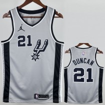 2020/21 SA SPURS DUNCAN #21 Gray NBA Jerseys