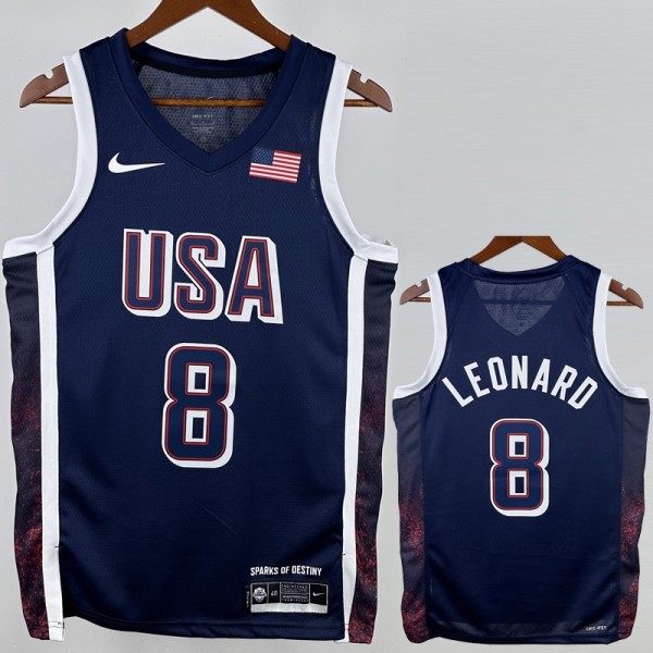 2024 LEONARD #8 NBA Jerseys