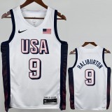 2024 HALIBURTON #9 White NBA Jerseys