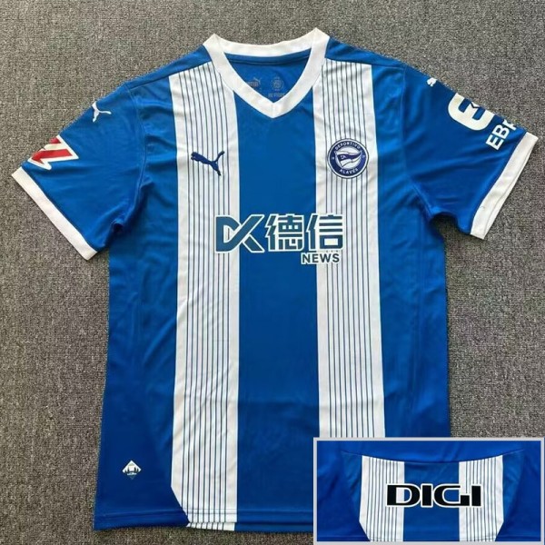 2024/25 Alaves Home Blue Fans Soccer jersey