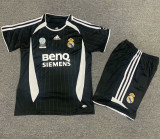 2006/07 R MAD Away Black Retro Kids Soccer jersey