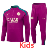 2024/25 PSG Pink Kids Half Pull Tracksuit