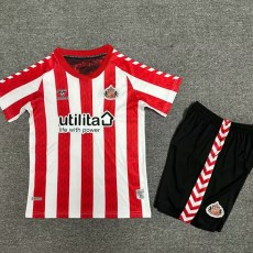 2024/25 Sunderland Home Red Fans Kids Soccer jersey
