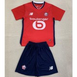 2024/25 Lille Home Red Fans Kids Soccer jersey
