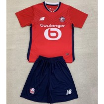2024/25 Lille Home Red Fans Kids Soccer jersey