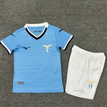 2024/25 Lazio Home Blue Fans Kids Soccer jersey