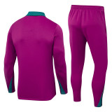 2024/25 PSG Pink Kids Half Pull Tracksuit