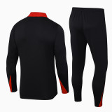 2024/25 PSG Black Kids Half Pull Tracksuit