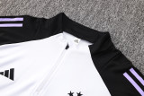 2024 Germany White Kids Half Pull Tracksuit