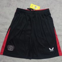 2024/25 Bayer 04 Leverkusen Home Black Fans Soccer Shorts