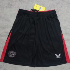 2024/25 Bayer 04 Leverkusen Home Black Fans Soccer Shorts