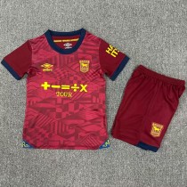 2024/25 Ipswich Town Away Crimson Fans Kids Soccer jersey