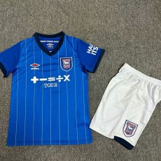 2024/25 Ipswich Town Home Blue Fans Kids Soccer jersey