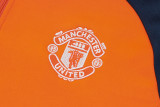 2024/25 Man Utd Orange Half Pull Tracksuit